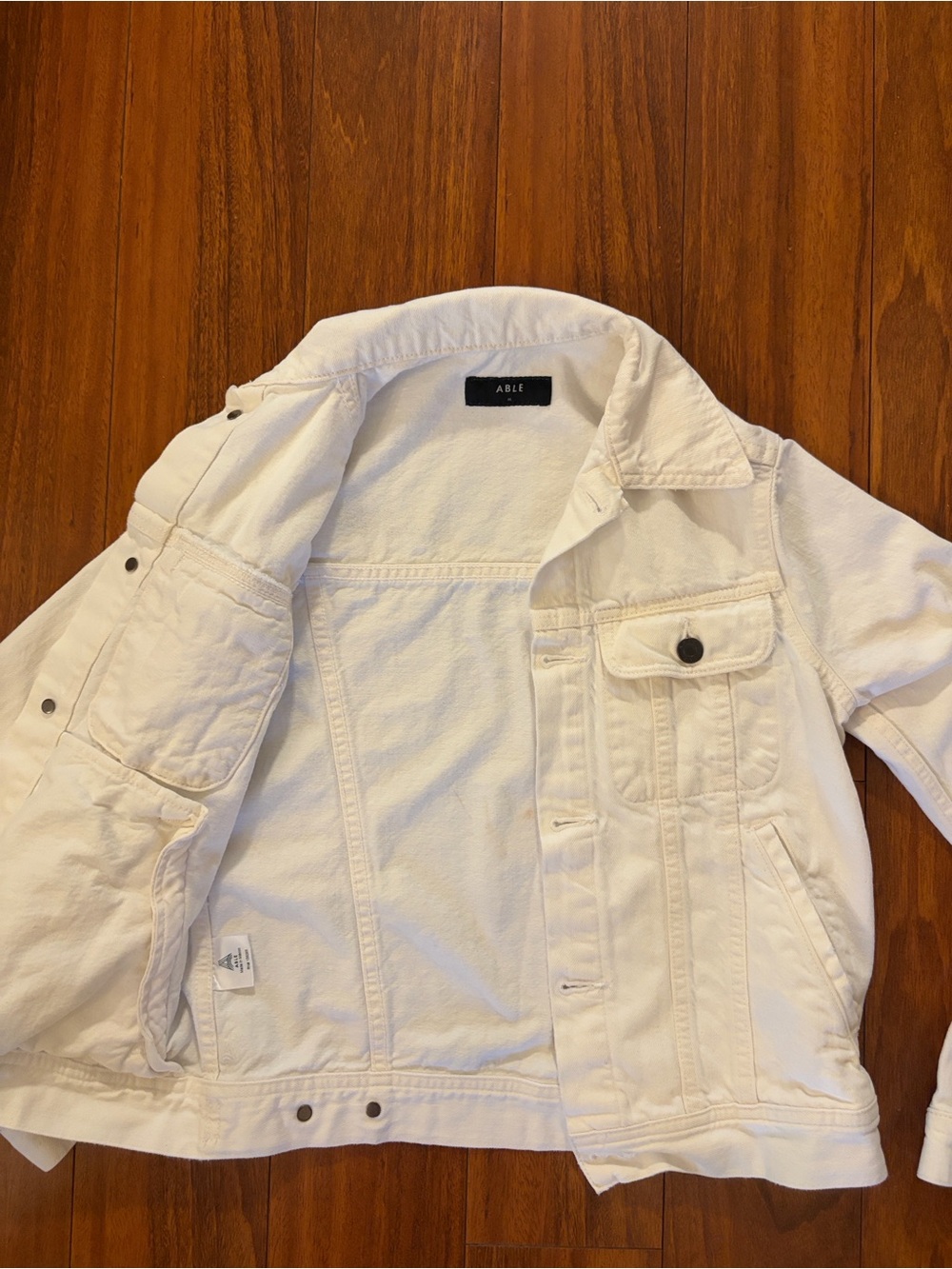Able White Denim Jacket - Women's Classic - Picture 2 of 5